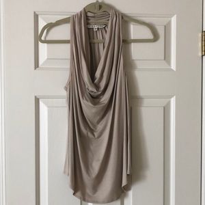 Trina Turk cowl neck tank with racer back